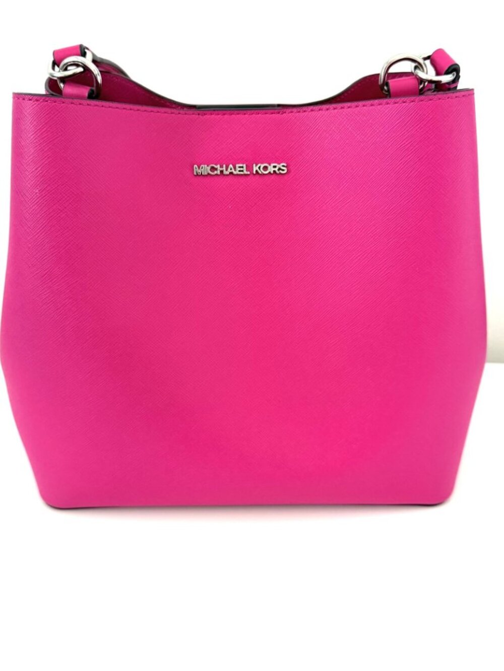 MICHAEL KORS Pratt Shoulder Bag Dragonfruit Pink 35S4S3FS2I - Picture 2 of 6
